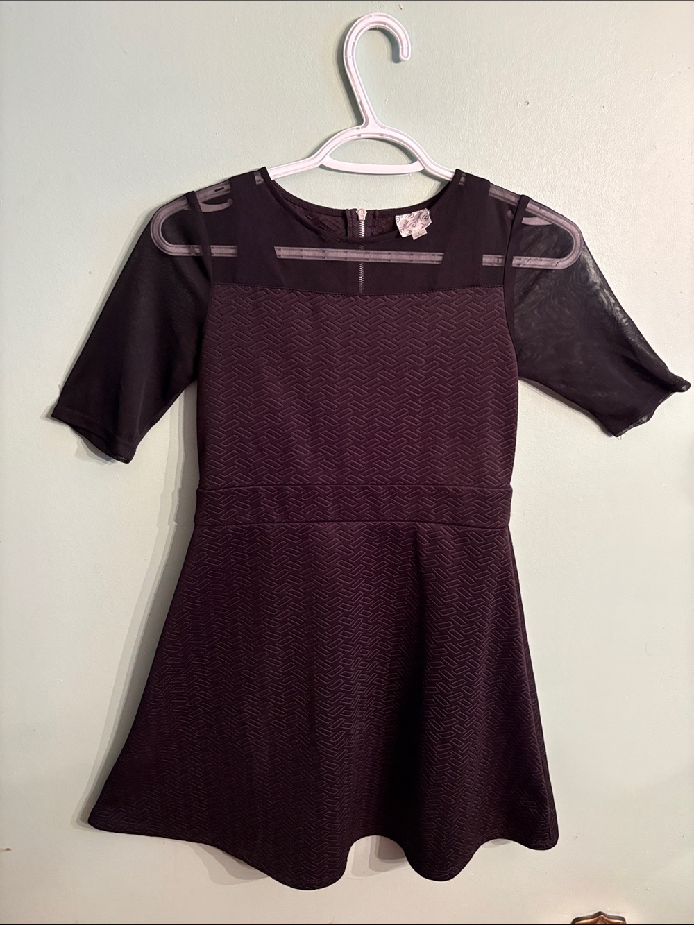 Disney Dsigned descendants Mal ( Maleficent) Black Girls' Fit-and-Flare Dress